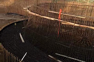 广东砼烟囱新建施工现场